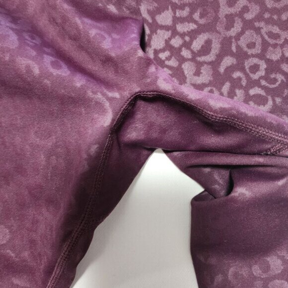 Buffbunny Venom Purple Leopard Print High Rise Rebel Leggings - Picture 6 of 7